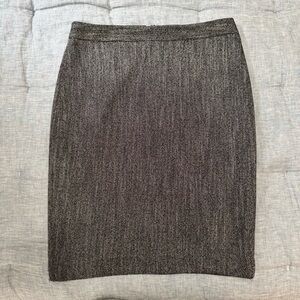LOFT Heather Gray Pencil Skirt